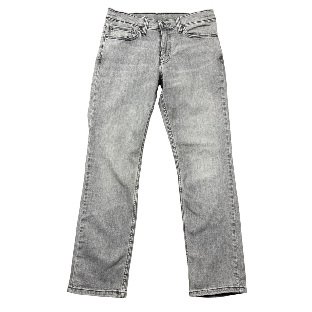 Levis 511 Slim Fit Grey Denim Jeans Mens 31x30 Stretch Faded Wash Minimalist